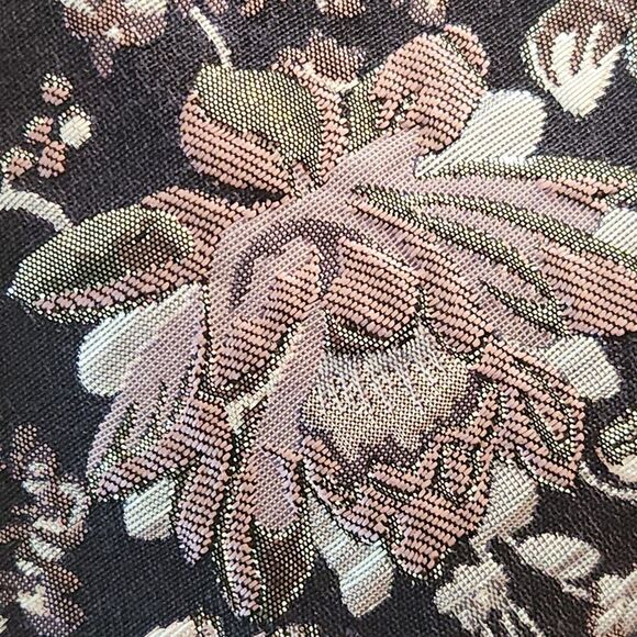 Bonnie Jean Girls Dress 3T Navy Pink Brocade Holiday Christmas Outfit - Picture 11 of 14